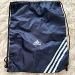 Adidas ‎ Unisex Blue Striped Drawstring Backpack Sporty Everyday Use Photo 0
