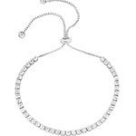 Elegant Silver Tennis Bracelet Photo 0