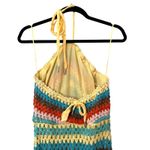 Saylor  Freida Crochet Halter‎ Midi Dress Sz Medium Photo 3