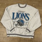 Abercrombie & Fitch  Detroit Lions Graphic Crewneck Sweater Size Small Oversized Photo 0