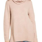 BP  Longline Turtleneck Sweater in Pink, Size S​​​​​ Photo 0