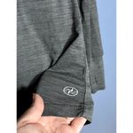 N.Y.L. Athletic Long Sleeve Workout Top Grey Thumb Hole Quality Fabric Comfort Gray Photo 3