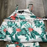 Lulu’s Evadne White and Teal Tropical Print Two Photo 9