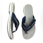 Clarks Blue Brinkley Jazz Flip Flop Sandals Photo 0