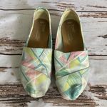 Toms TOM CLASSIC PASTEL MULTI CANVAS TRIANGLES SLIP ONS Photo 0