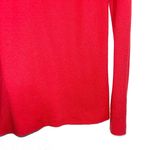 Banana Republic Bright Red Fitted V-neck Pullover Sweater Photo 3