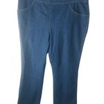 Just My Size JMS 16W 1XP Jegging Pull On Dark Wash Stretch Jeans Plus Petite Photo 0