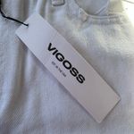 Vigoss White Distressed High Waisted Cut Off Bermuda Shorts Size 28 New Photo 8