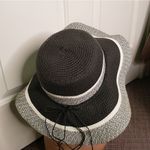 Floppy Paper Sun Hat Black Photo 6