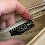 Taupe Genuine Leather Handbag Purse NWT Photo 6