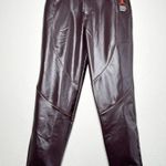 Jordan X Maison Chateau Rouge NEW $100 Womens Crop Faux Leather Pants Size 4 Photo 7