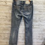 Miss Me  Womens 29 Jeans Signature Boot‎ Cut Denim Studded Embroidery Rhinestone Photo 4