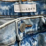 Loft Size 10 30 High Waist Rise Boyfriend Jeans Acid Wash Holes Photo 2