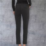 Ann Taylor NWT  Polka Dot PANTS Black, Womens Sz 14 w/Stretch Textured Bus Casual Photo 3