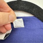 The Vermont Country Store Navy Blue Crepe Cotton White Fish Print Dress Womens M Size M Photo 5