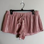 Free People Intimately FP Ribbed Velvet Sleep Shorts Women's Medium Pink Cozy Photo 1