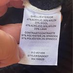 Jacquie The Label black wool blend cable knit sweater with white silk under Sz M Size M Photo 14