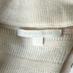 Jonathan Simkhai Ribbed Knit Cutout Choker Neck Wool Midi Dress Cream Size XS Photo 4