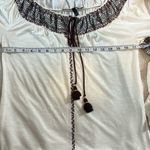 White House | Black Market 🆕  boho tassel‎ top size S BIN E Photo 6