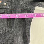 William Rast Women's | | Dark Blue Denim Long Sleeve Studded Pockets Snap Top Photo 7