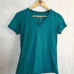 Nike Teal Dri Fit V-Neck Tee Photo 3