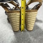 EXPRESS Woman's 6 Espadrille Wedge Platform Sandals Ribbons Ankle Lace Up Photo 6
