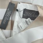 NWT LELA ROSE Organza Striped Boat Neck Full Skirt
Dress Pockets Size 2 White Photo 2