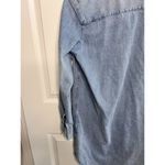 Quince Distressed Blue Denim Shirt Dress Size XS Chambray Summer Teacher Work Photo 8