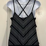 Athleta Women's  Caspian Black White Chevron Padded Tankini Size 34 B/C EUC #7027 Photo 5