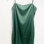 Lani the Label  green satin finish mini dress size xs Photo 3
