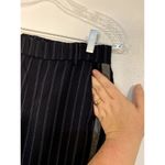 ZARA Trafaluc Collection XS Pants Mid Rise Pull On Navy White Gray Side Stripe Photo 5