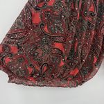 Cathy Daniels  Vintage Paisley Top Rhinestone Sparkle Red Multi Size 3X Plus Photo 4