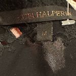 KOBI HALPERAN Elegant Black Lace VNECK Crochet Boho Trim Women's Top Size M Size M Photo 6