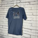 Under Armour  Youth XL Navy Performance Logo Athletic Loose Fit Gym Training Tee Photo 7