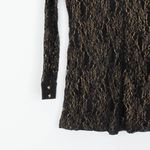 Kirra Womens Keyhole Lace Mini Dress Size M Black Long Sleeve Collar Whimsigoth Photo 8