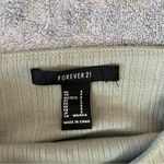 Forever 21  Sage Green Ruching Side Tie Long Sleeve Mini Dress Casual Size Small Photo 10