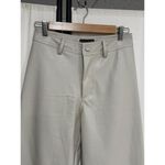 MIOU MUSE Women's Creamy High Waisted Wide Leg Faux Leather Pants Size M Size M Photo 1