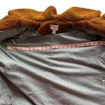 Anthropologie MARRAKECH Sz S Women's Brown Fuzzy Sherpa Moto Jacket Photo 6