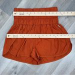 Free People  The Way Home Nylon Athletic Running Shorts Rust Orange Small Photo 12
