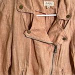 Lou & grey Linen Moto Jacket Peach Blush XS Photo 5