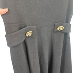 Alexis NWT Fiore Dress in Black Midi A-Line Wool Size Large Photo 9