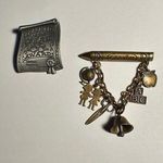 Lot Of 2 Brooch Pins Teaching / School / Teacher Related 1 Signed AJC Photo 0