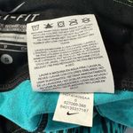 Nike  Epic Tight Fit Cropped Running Leggings Teal/Black Print Size S Photo 14