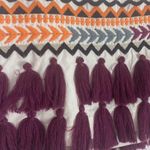 Tularosa  Millie ivory embroidered mini skirt with tassels XS Photo 3