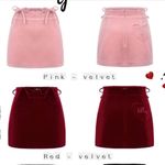 Velvet Heart Japanese Kawaii Style Balletcore Red  Pocket Ribbon Mini Skirt Skort Photo 10