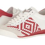 Ash  SCORPIO Red & White Woven Sneakers Photo 0