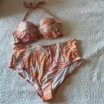SUNSEEKER‎ Sunkissed Safari Rust BIKINI SWIMSUIT Pink Size M Photo 1