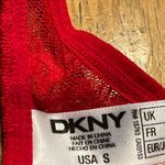 DKNY Sports Bra Small Red/lace/padded Photo 7