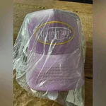 Von Dutch AUTHENTIC  Purple/Lavender Velvet Trucker Hat ~ NEW with Hologram Photo 2