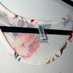 Floral Print Short Sleeve Flowy Maxi Dress White Size L Photo 3